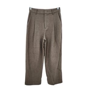 UNIQLO Comptoir Des Cotonneirs Cotton Blend Wide Leg Pleated Front Pants‎ Medium